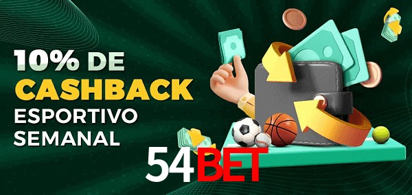 10% de bônus de cashback na 54bet